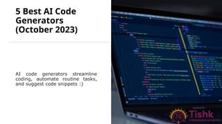 AI prompt engineering for code generation | PPTX