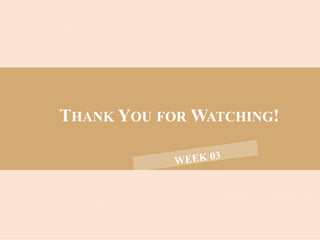 THANK YOU FOR WATCHING!
 