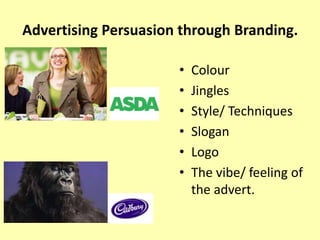 Week 3 advertising hidden and overt messages | PPTX