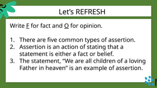 Week 3- Assertions and Evaluative statements.pptx