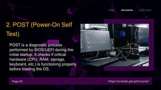 BIOS (Basic Input/Output System), UEFI (Unified Extensible Firmware ...