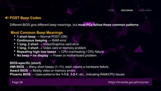 BIOS (Basic Input/Output System), UEFI (Unified Extensible Firmware ...