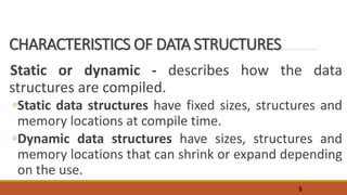 Modeling and Simulation Lesson 3: CHARACTERISTICS of Data Structures.pptx
