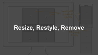 Responsive Email: @Media Basics
Resize, Restyle, Remove
 
