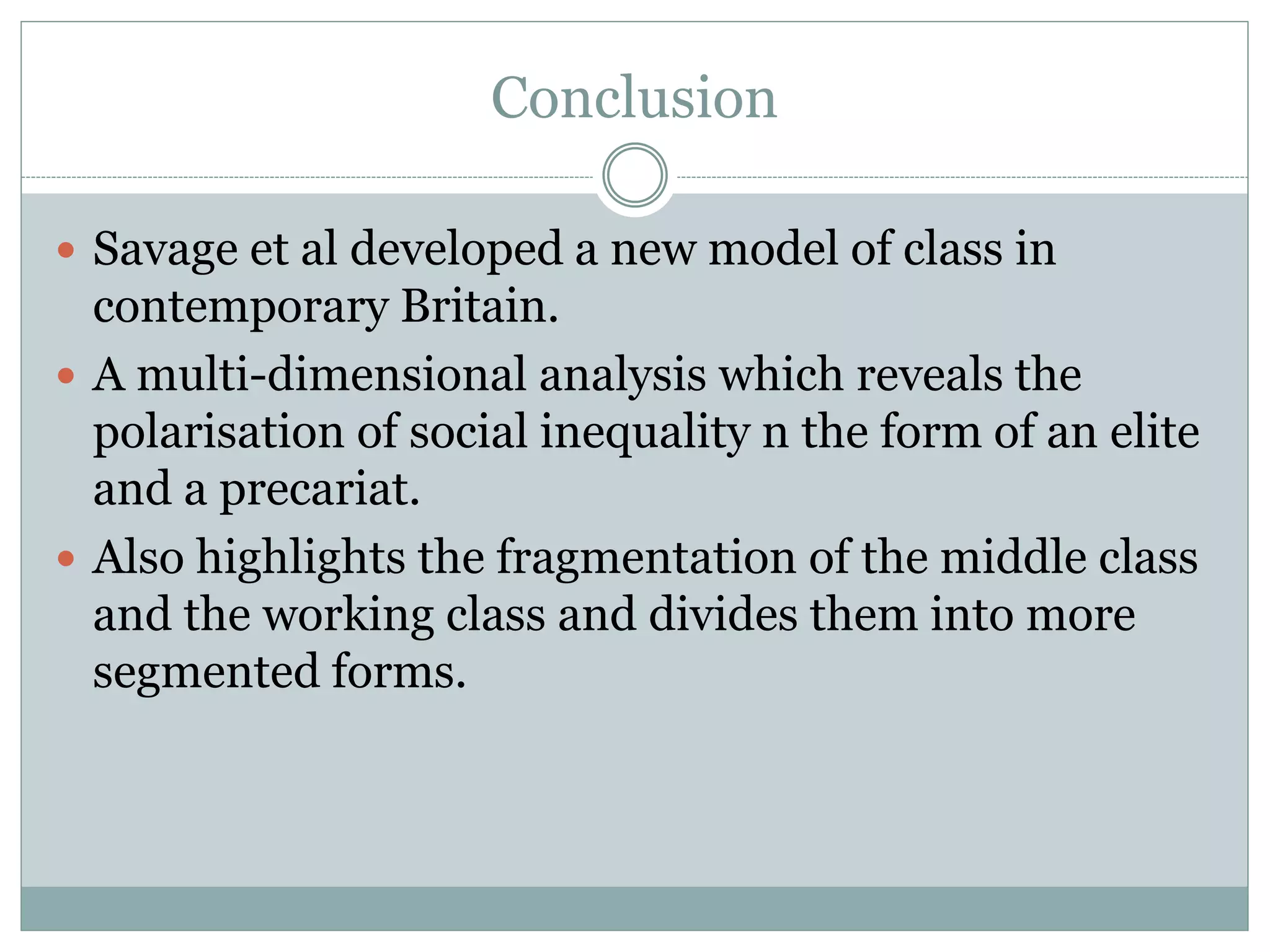 A New Model of Social Class? Findings from the BBC’s Great British