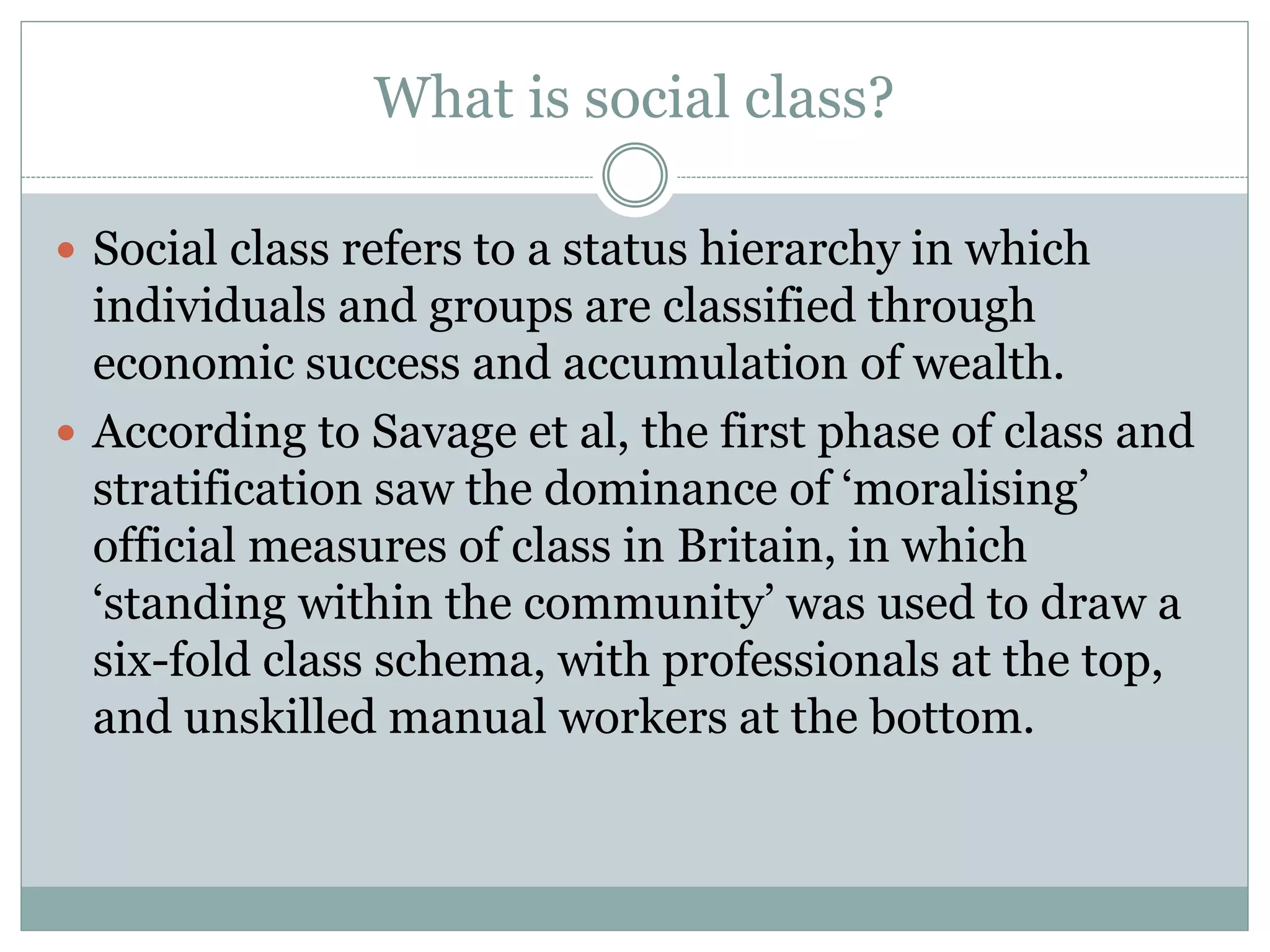A New Model of Social Class? Findings from the BBC’s Great British