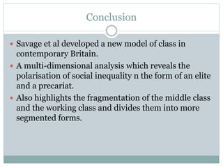 A New Model of Social Class? Findings from the BBC’s Great British ...