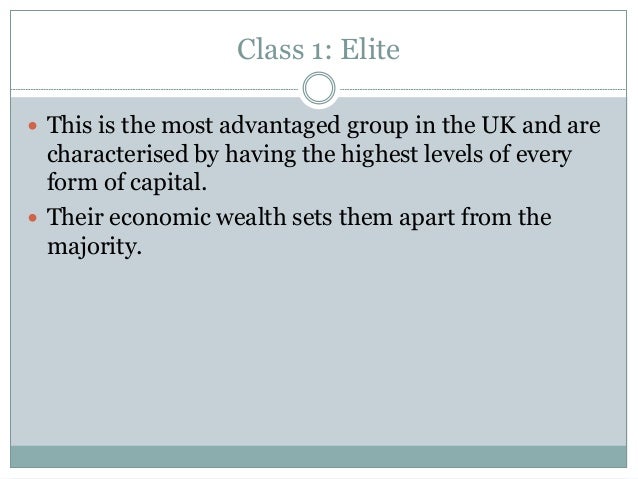 A New Model Of Social Class Findings From The Bbc S Great British Cl - class