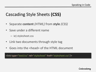 Week 3 html recap and css | PPT