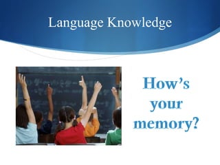 Language Knowledge 