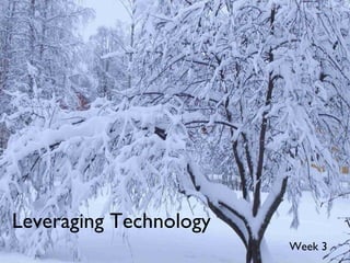 Leveraging Technology Week 3 