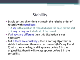 Recursion and Sorting Algorithms | PPTX