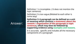 Week 3- Session 3- Paragraph Structure and Conclusions.pptx