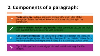Week 3- Session 3- Paragraph Structure and Conclusions.pptx
