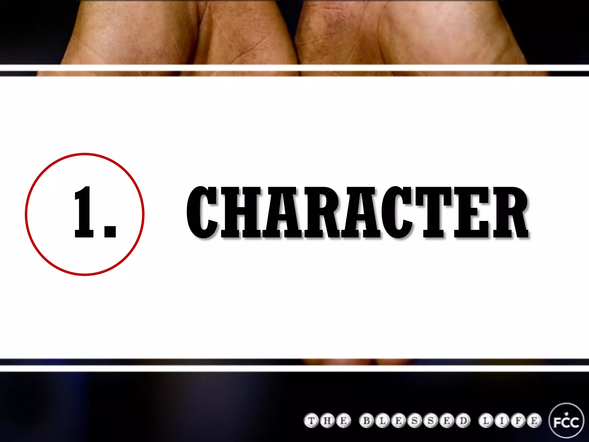 1. CHARACTER
 