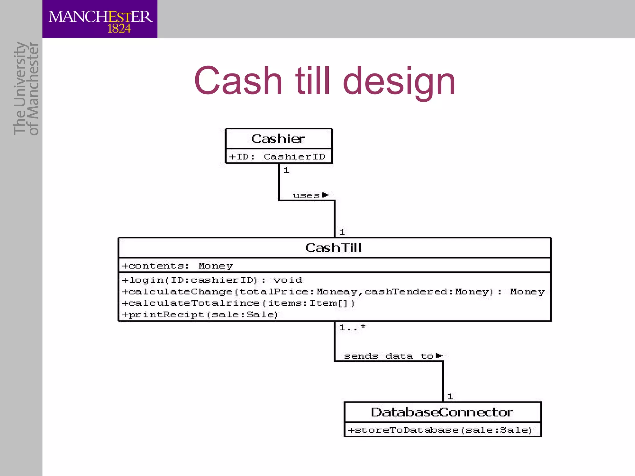 Cash till design
 