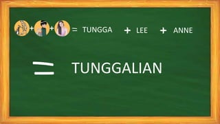 TUNGGA LEE ANNE
TUNGGALIAN
 