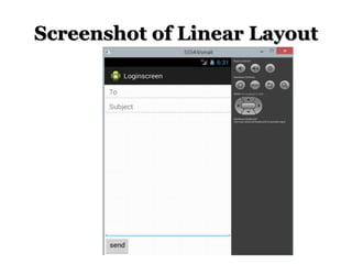 Screenshot of Linear Layout

 