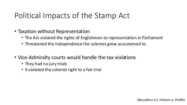 effects of the stamp act