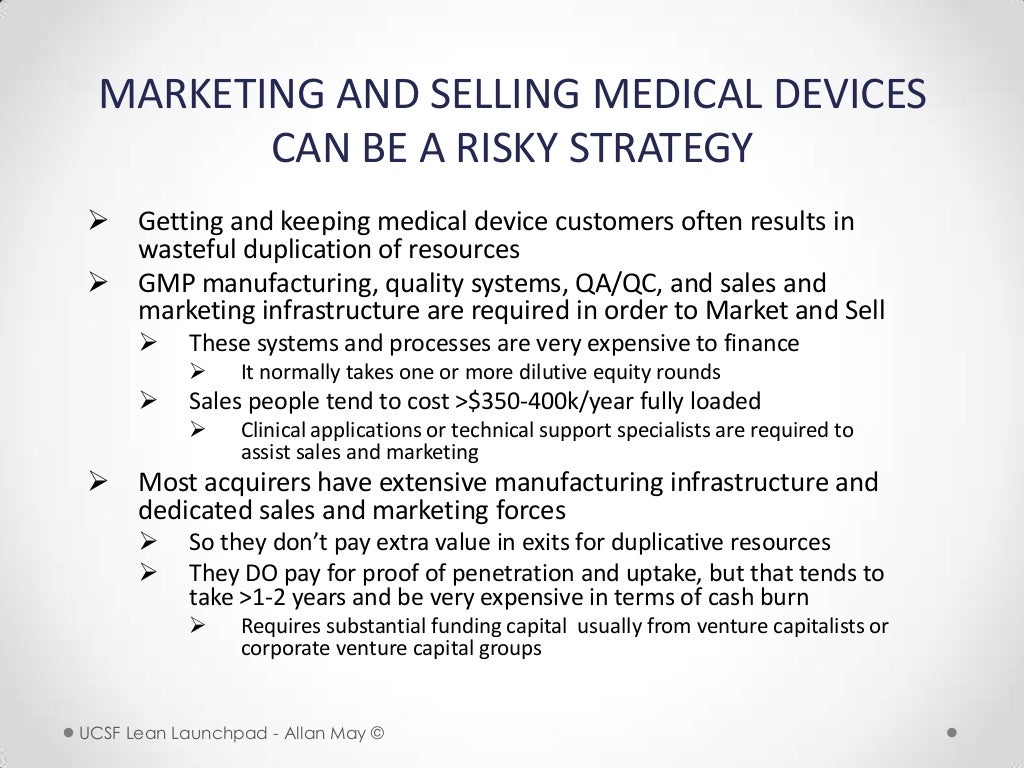 MARKETING AND SELLING MEDICAL DEVICES