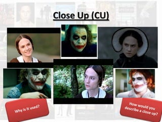 Close Up (CU)
 