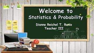 Dianne Reichel T. Ronio
Teacher III
 