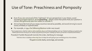 Pomposity Example Week 3 formal vs. informal writing | PPTX