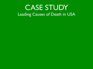 CASE STUDY
Leading Causes of Death in USA
 