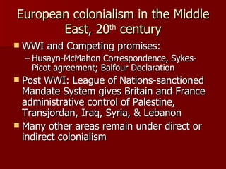 Indirect Colonization Imperialism and Colonialism Decolonization and Independence | PPT