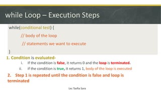 Cse programming language ….how to make loop and nested loop | PDF