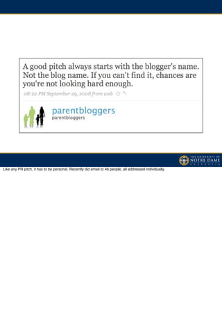 Like any PR pitch, it has to be personal. Recently did email to 46 people, all addressed individually.
 