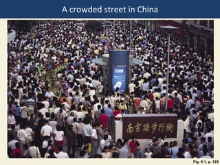 A crowded street in China
Fig. 6-1, p. 125
 