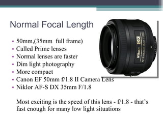Week 3 Lens And Focal Lenghts | PPT