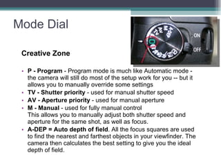 Program Mode Camera Examples Week 3 Lens And Focal Lenghts | PPT