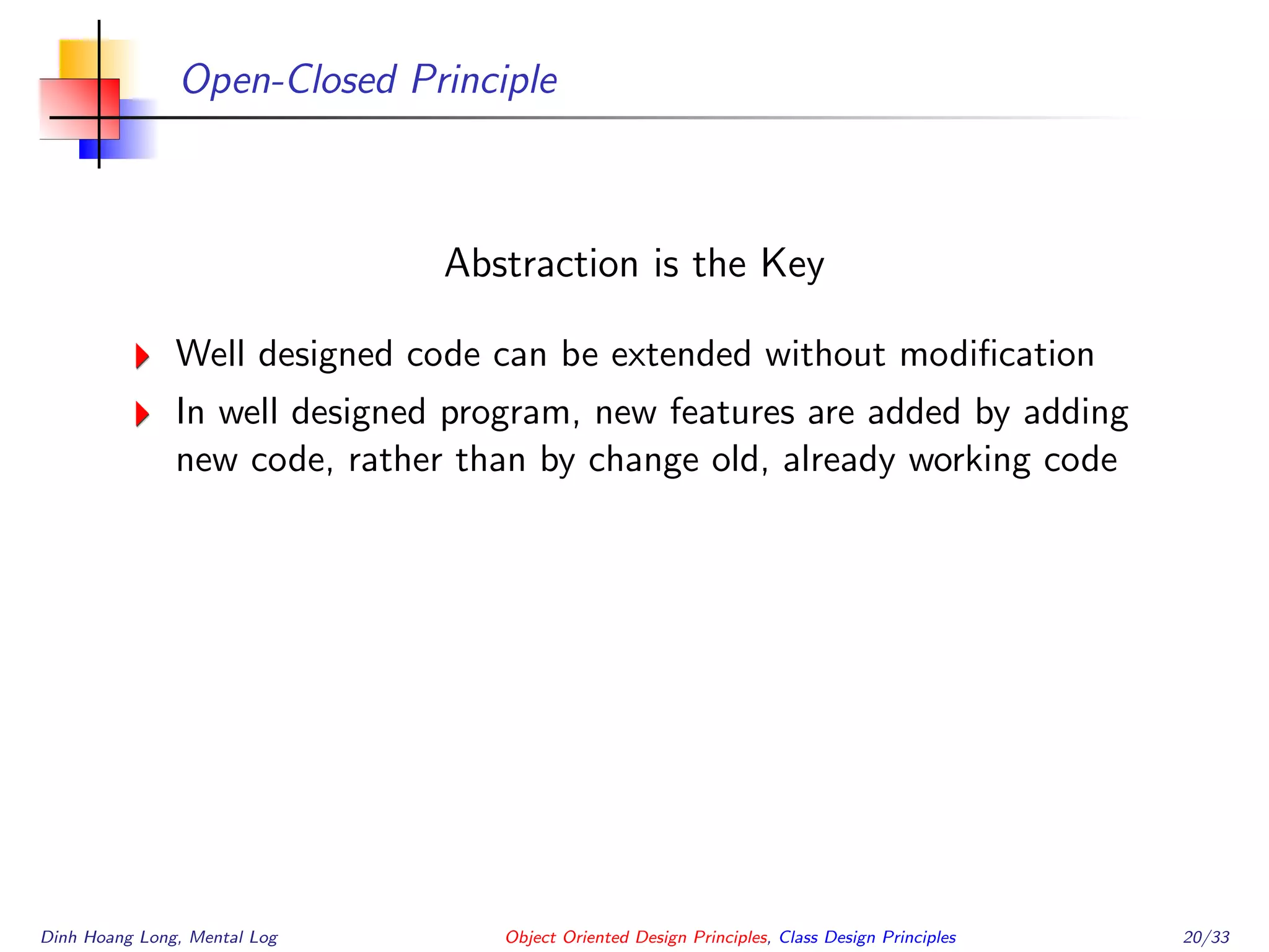 Object Oriented Design Principle | PPT