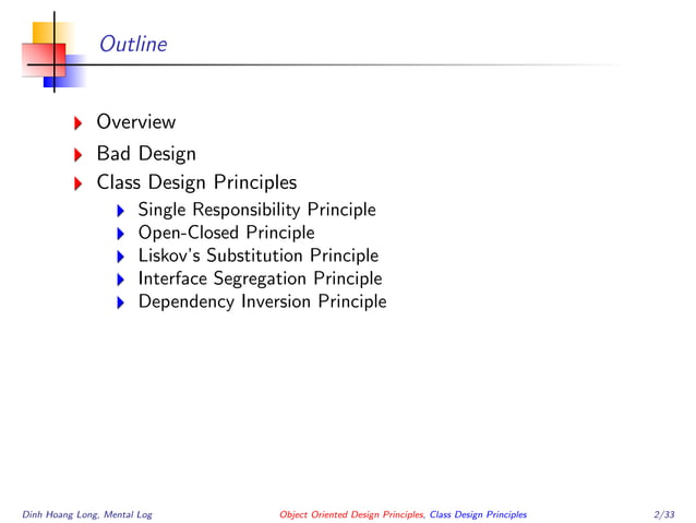 Object Oriented Design Principle | PPT