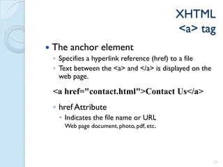 Introduction to XHTML | PDF