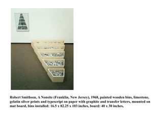 Fried's essay claims that Minimal Art defines its position as neither modernist painting nor modernist sculptureFried suggested that Minimalism had betrayed Modernism's exploration of the medium by becoming emphatic about its own materiality as to deny the viewer a proper aesthetic experience. Minimalism (or "literalism" as Fried called it) offered an experience of "theatricality" rather than "presentness"; it left the viewer in their ordinary, non-transcendent world. 
