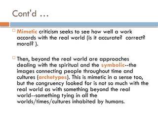 Week 3 PowerPoint Presentation LITERATURE101 | PPTX