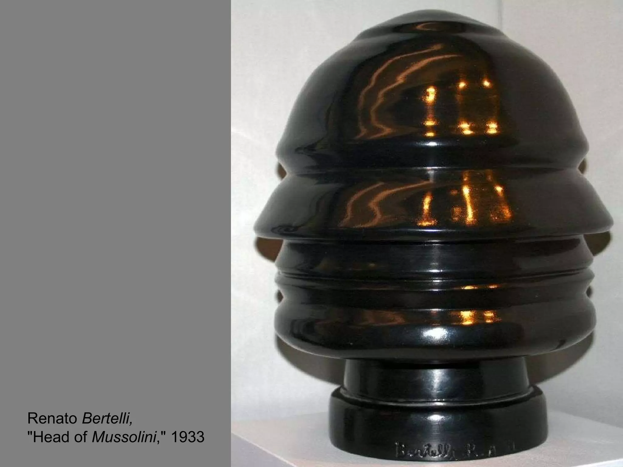 Renato  Bertelli,  &quot;Head of  Mussolini ,&quot; 1933  