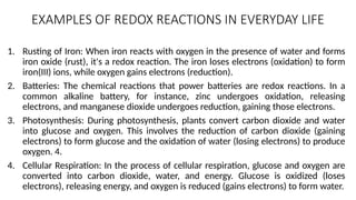 Oxidation and Reduction reactions with balancing of redox reactions.pptx