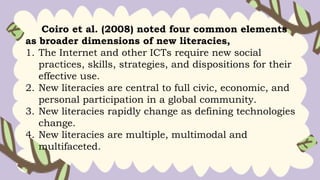 New Literacies, FUnctional and Multiliteracies | PPTX