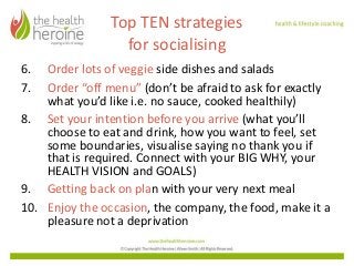 Great tips to eating healthily when socialising Slide 4