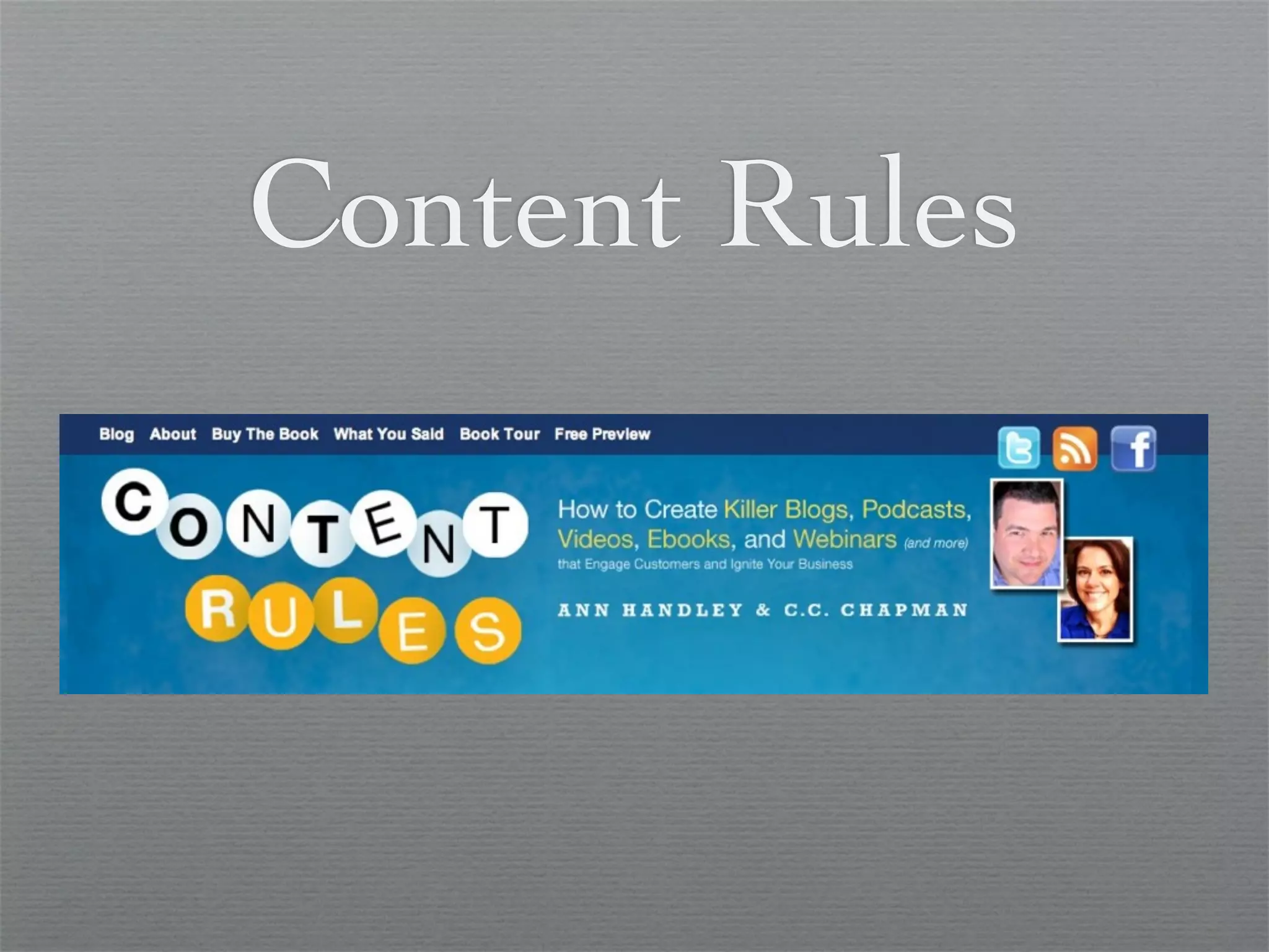 Content Rules
 