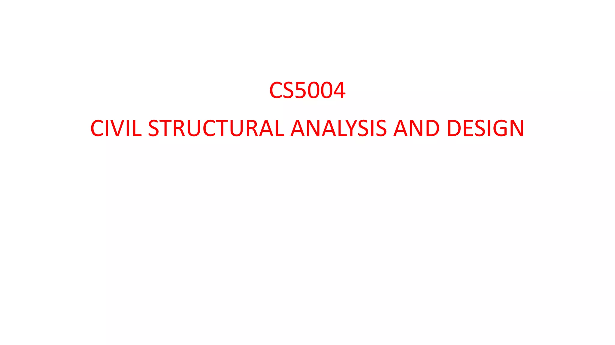 Structural analysis and design Basics | PPTX