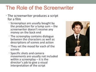 Intro to Film: Screenwriting | PPT