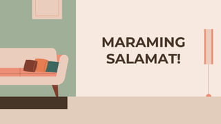 CREDITS: This presentation template was created by Slidesgo,
including icons by Flaticon, infographics & images by Freepik
MARAMING
SALAMAT!
 