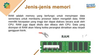 Memori dan Storage_Memori dan Storage_Memori dan Storage | PPTX