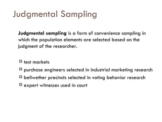 Judgment Sampling Method Business Research Methods. measurement questionnaire and sampling | PPT