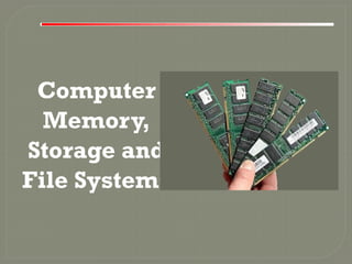 Comprehensive Guide to Computer Memory, Storage, and File Systems ...